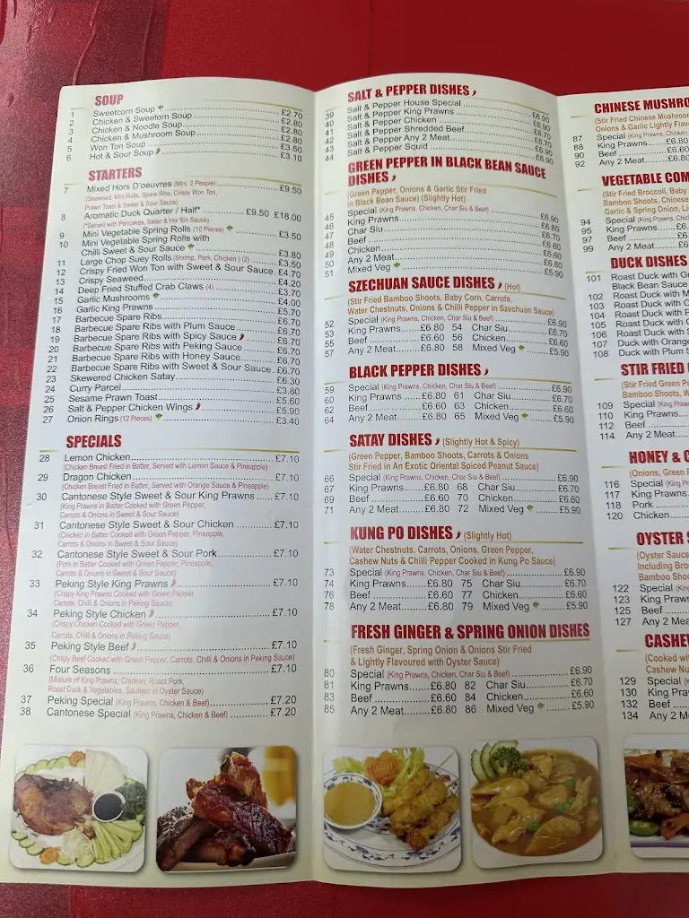 Menu_The Yellow Dragon_Witton Gilbert_image_1