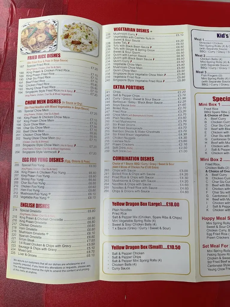 Menu_The Yellow Dragon_Witton Gilbert_image_2