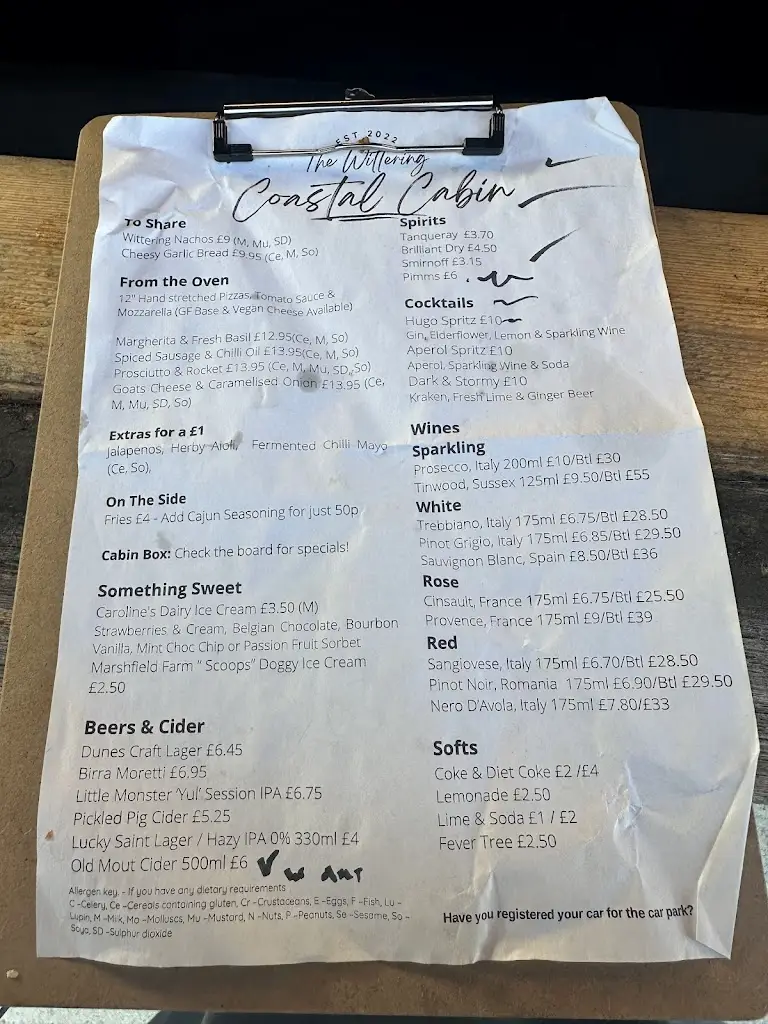 Menu_The Wittering_Wittering_image_2