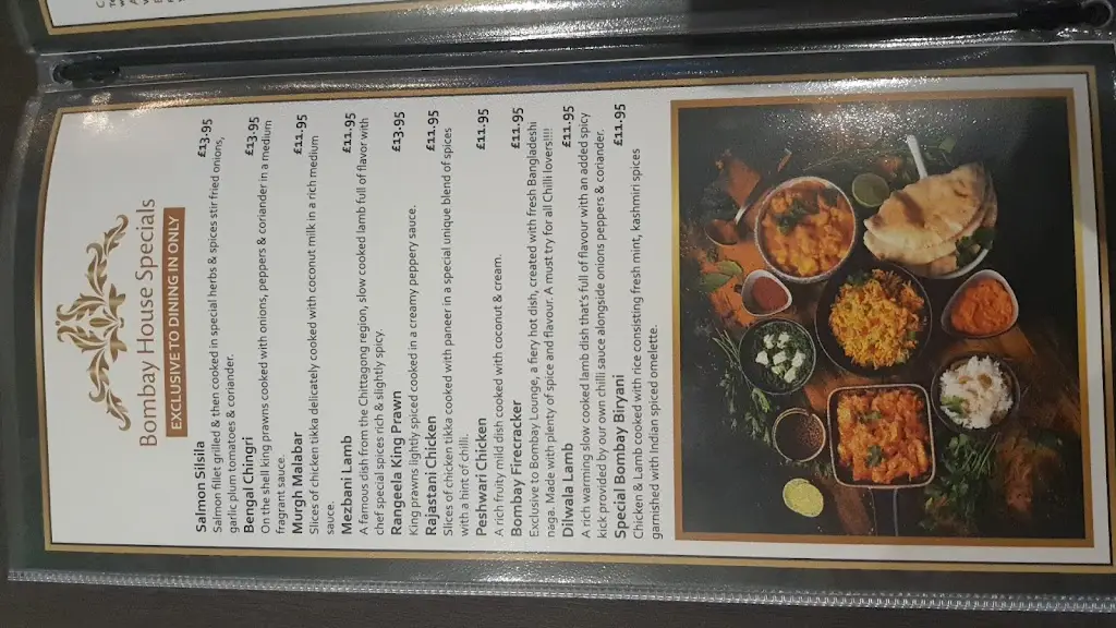 Menu_Bombay Lounge | Indian Restaurant & Takeaway In Winsford, UK_Winsford_image_1