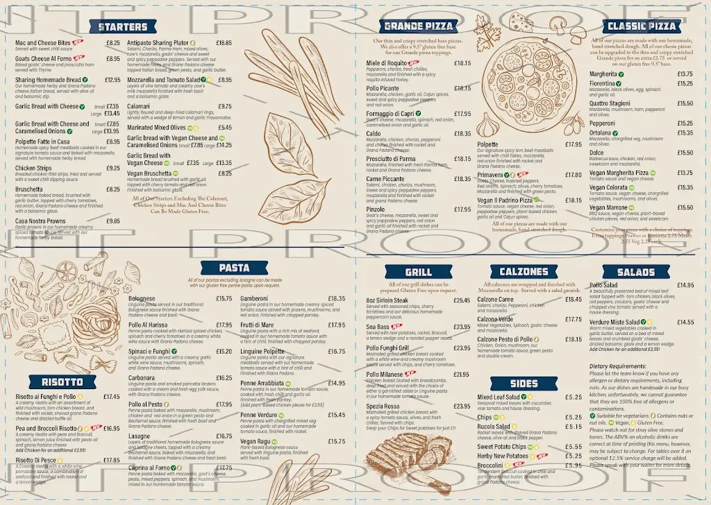 Menu_Wigston Casa Nostra Restaurant_Wigston Magna_imagen_1