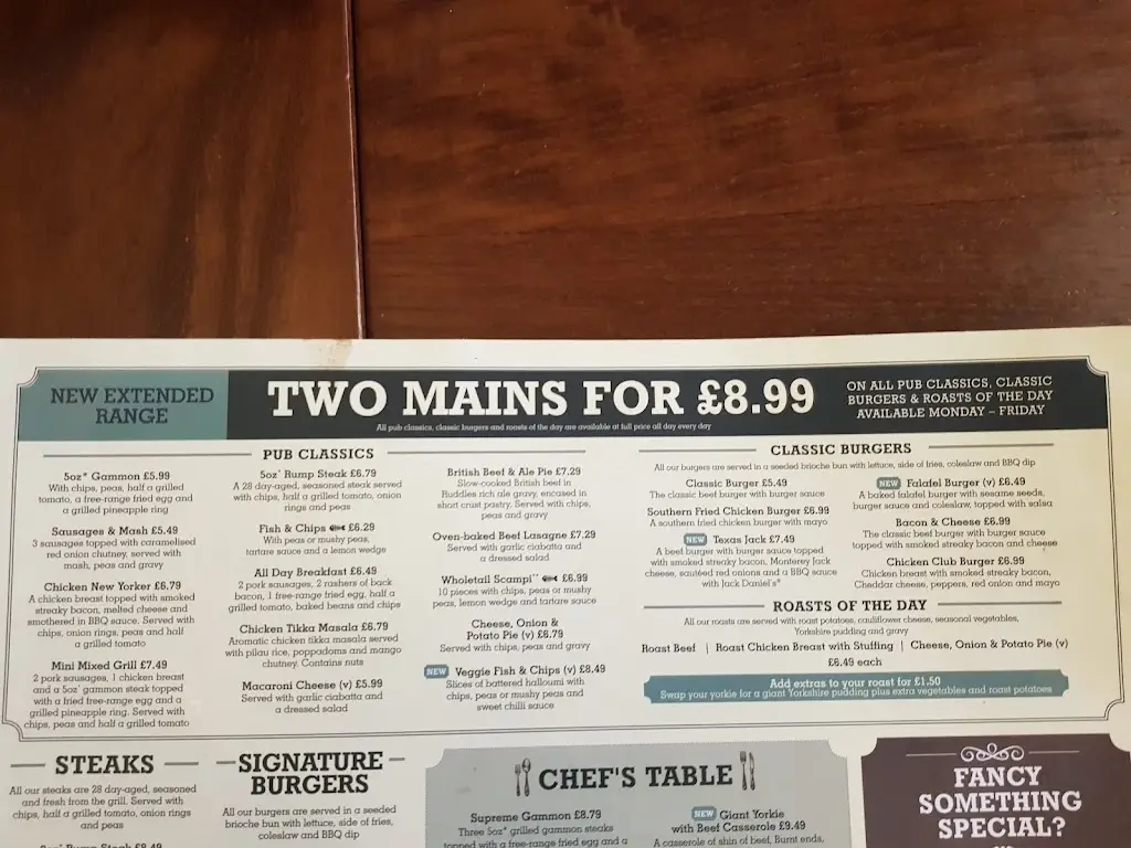 Menu_Two Steeples_Wigston Magna_imagen_1