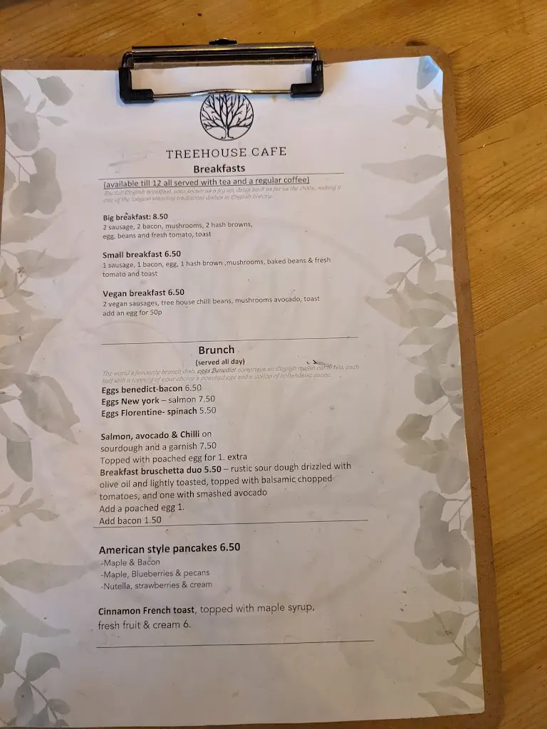 Menu_Tree House Cafe_Wigston Magna_image_1