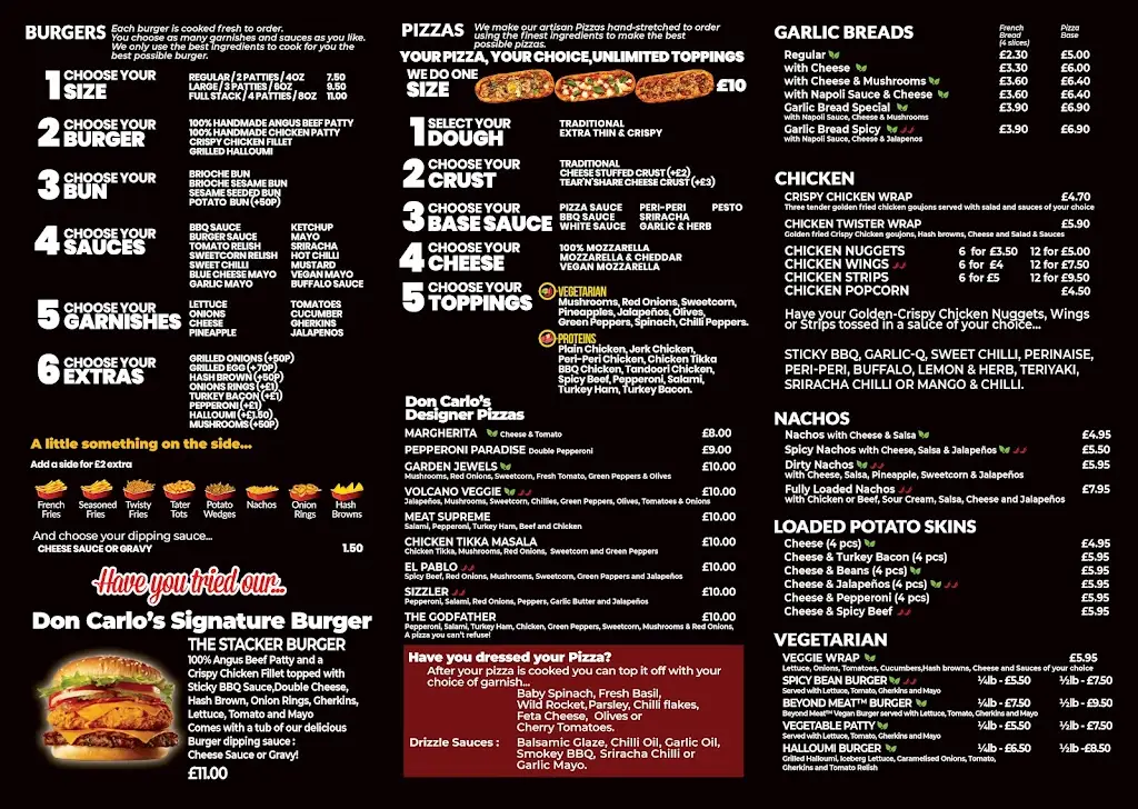 Menu_Don Carlo’s_Wigston Magna_image_1