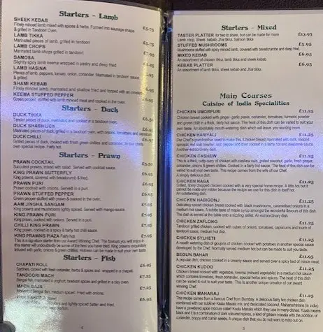 Menu_Cuisine Of India_Wigston Magna_image_2