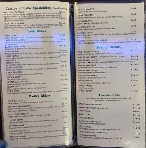 Menu_Cuisine Of India_Wigston Magna_image_3