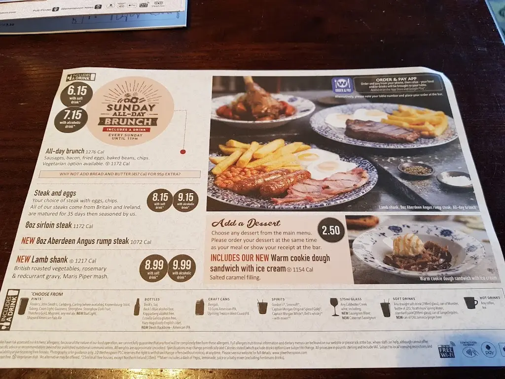 Menu_The William Wygston - JD Wetherspoon_Wigston Magna_image_2