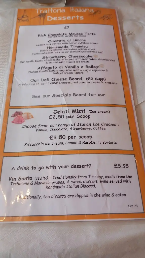 Menu_Trattoria Italiana_Bexhill-on-Sea_immagine_1