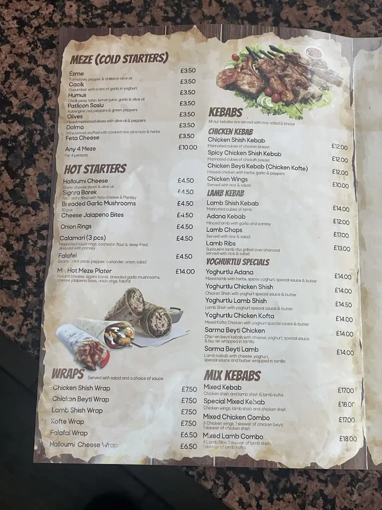 Menu_Istanbul BBQ House_Wigston Magna_image_1