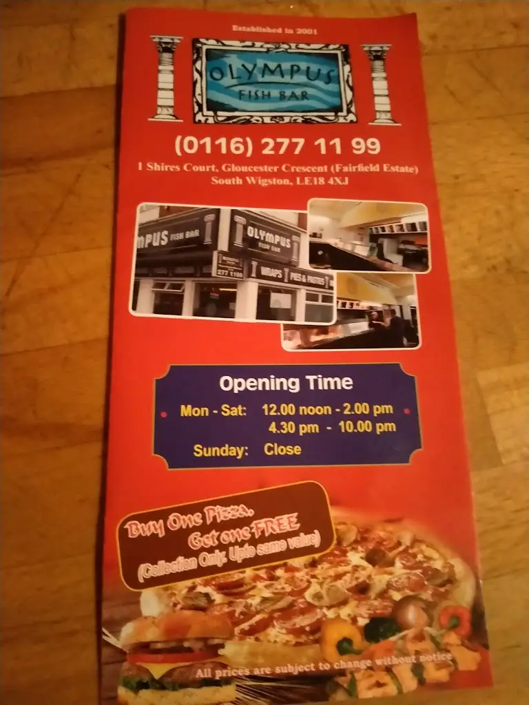 Menu_Olympus Fishbar_Wigston Magna_image_1