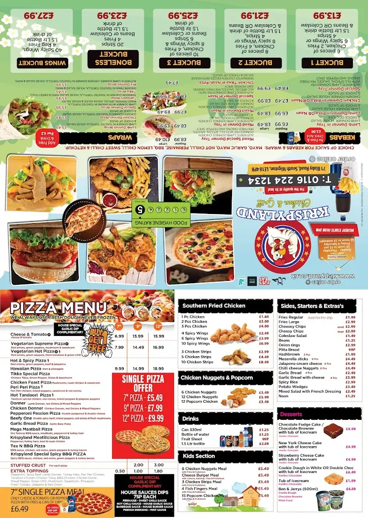 Menü_Krispyland_Wigston Magna_Bild_1