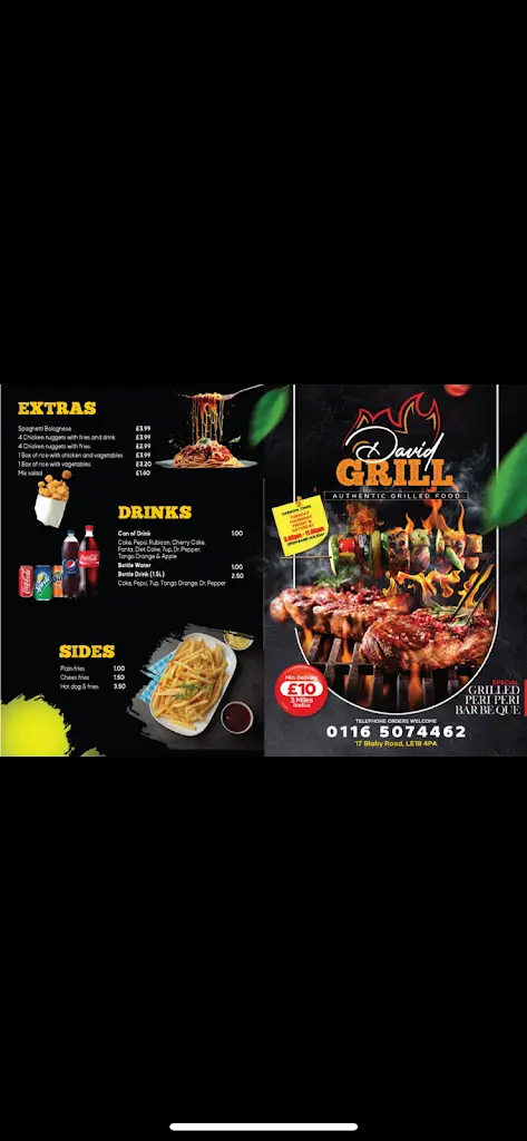 Menu_DAVID GRILL_Wigston Magna_image_2