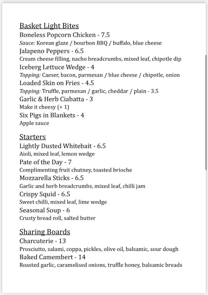 Menu_The Half Moon_Wolston_immagine_1