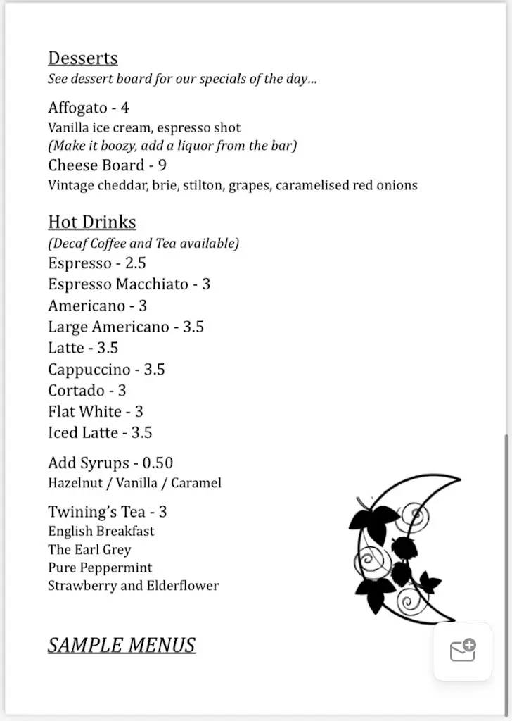 Menu_The Half Moon_Wolston_immagine_3