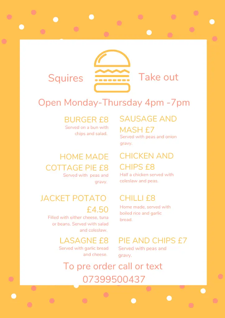 Menu_Squires Bar Wombwell_Wombwell_immagine_3