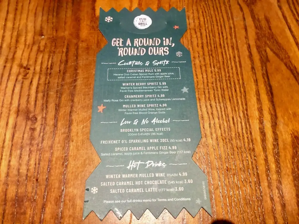 Menu_The Two Greens_Wolverhampton_image_3