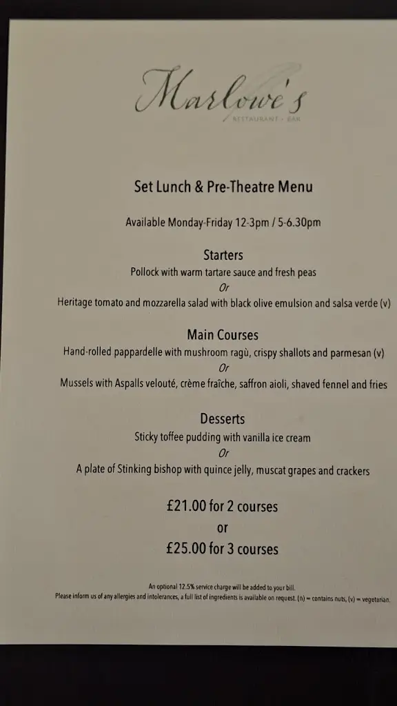 Menu_Marlowe's Restaurant & Bar_Woodbridge_image_2