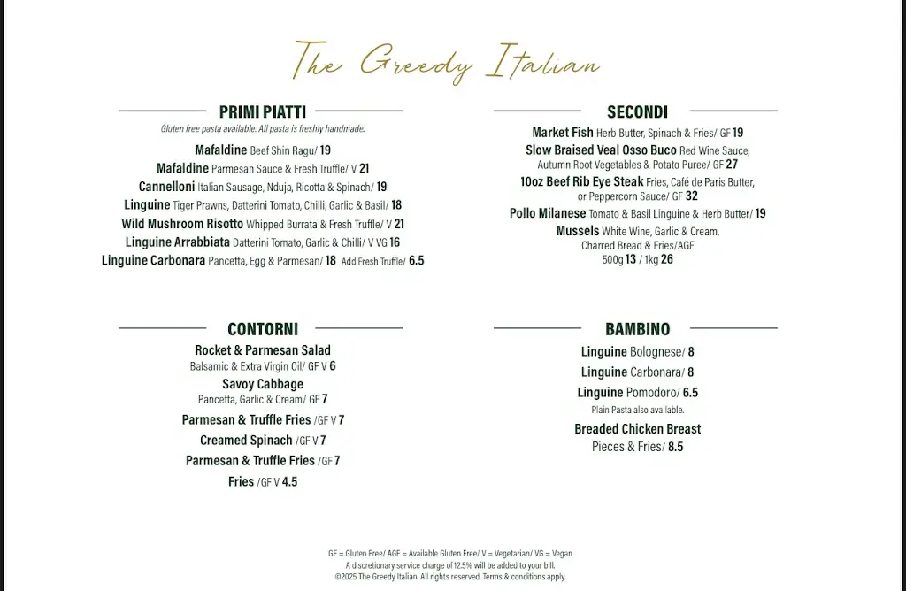 Menu_The Greedy Italian_Woburn Sands_image_1