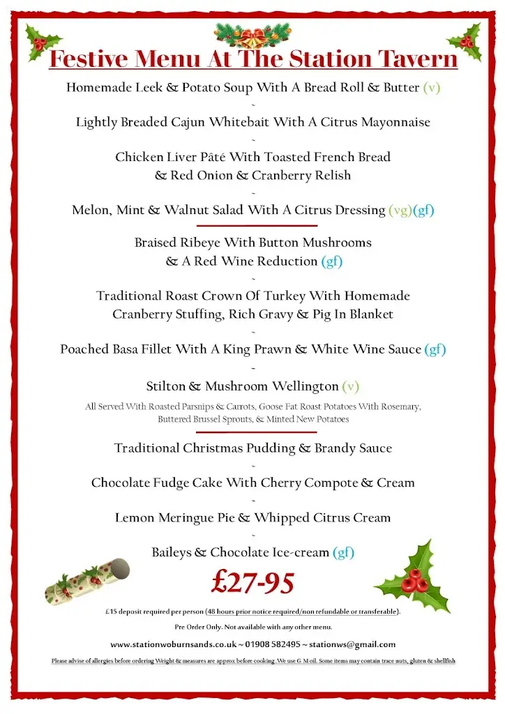 Menu_The Station Tavern_Woburn Sands_immagine_3