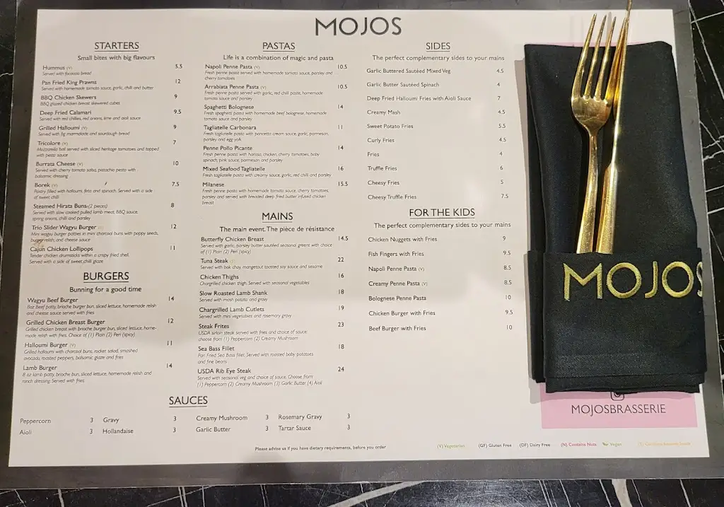 Menu_Mojos Brasserie_Woodford Green_image_1