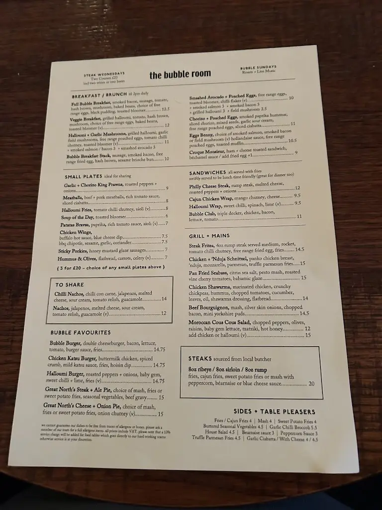 Menu_The Bubble Room_Alderley Edge_image_2