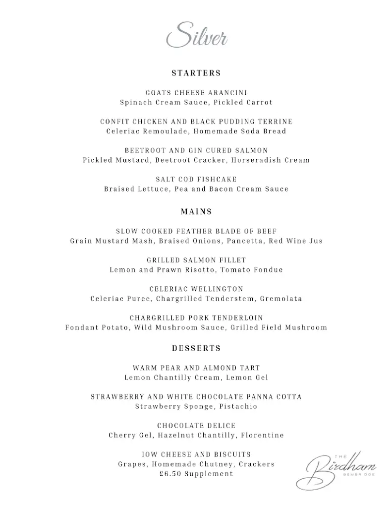 Menu_The Birdham at Bembridge_Bembridge_image_1