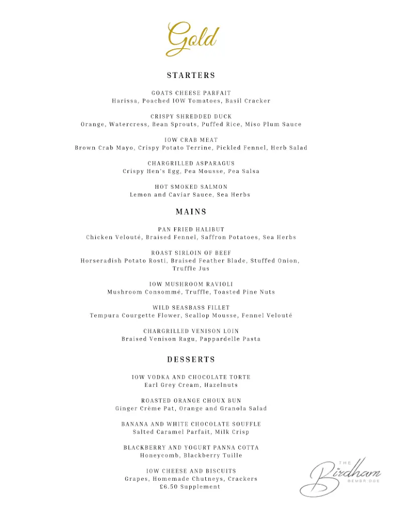 Menu_The Birdham at Bembridge_Bembridge_image_2