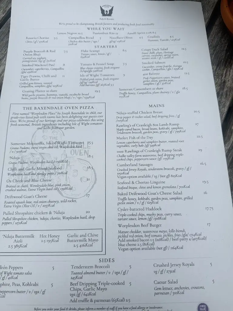 Menu_Worplesdon Place_Wood Street Village_immagine_2