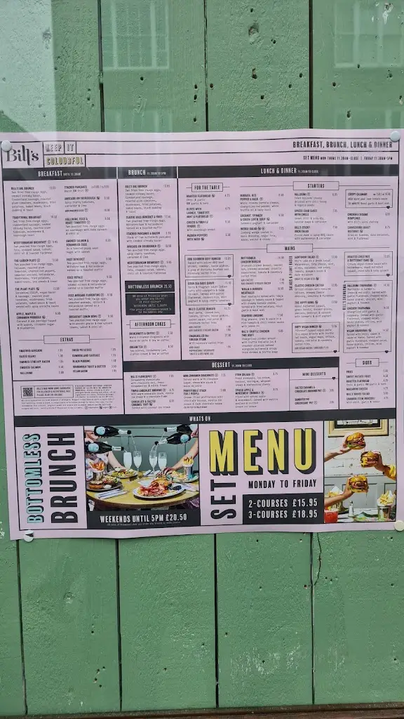 Menu_Bill's Guildford Restaurant_Wood Street Village_image_2