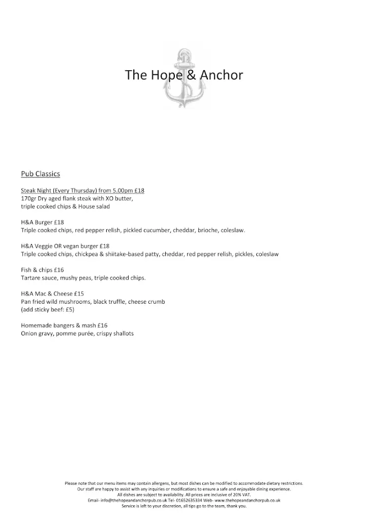 Menu_The Hope & Anchor Pub_Worlaby_image_2