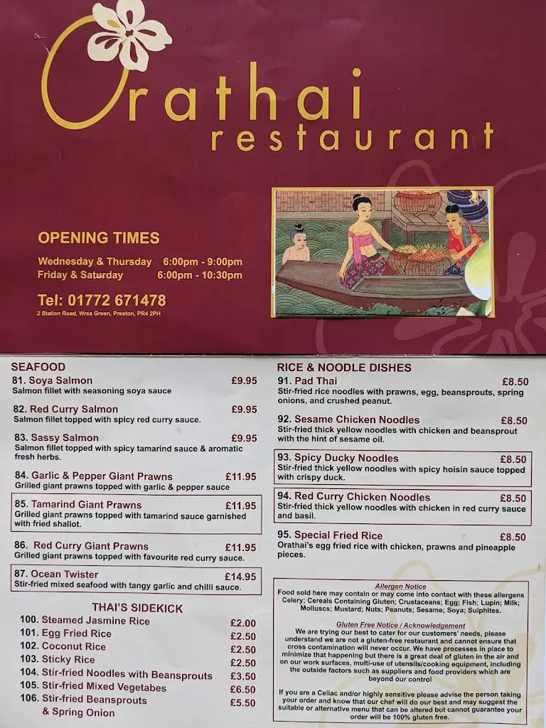 Menu_Orathai Restaurant_Wrea Green_immagine_2