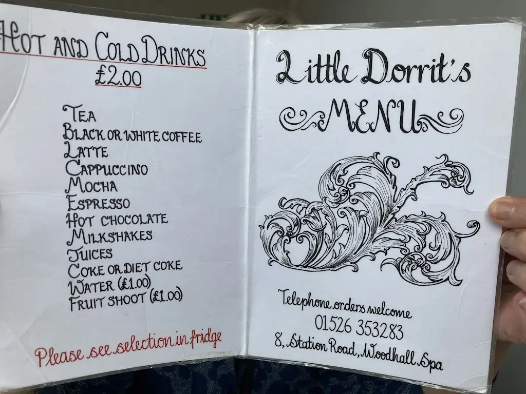 Menu_Little Dorrits_Woodhall Spa_image_4