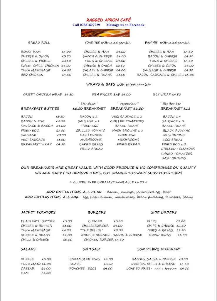 Menu_The Ragged Apron Café_Woodhall Spa_immagine_1