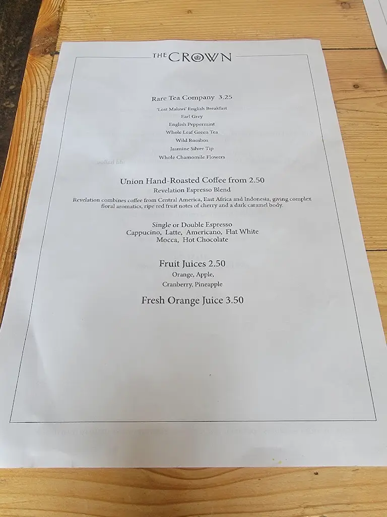 Menu_The Crown Inn_Woodstock_image_2