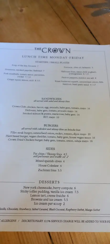 Menu_The Crown Inn_Woodstock_image_4