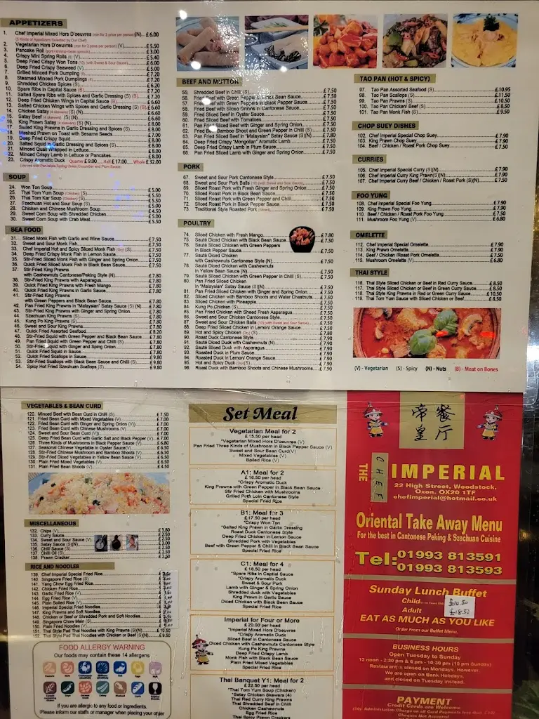 Menu_The Chef Imperial Woodstock_Woodstock_image_1