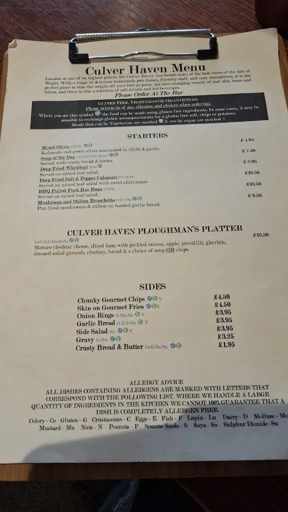 Menu_The Culver Haven Inn_Bembridge_image_3