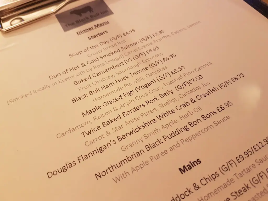Menu_The Black Bull Inn_Wooler_image_1