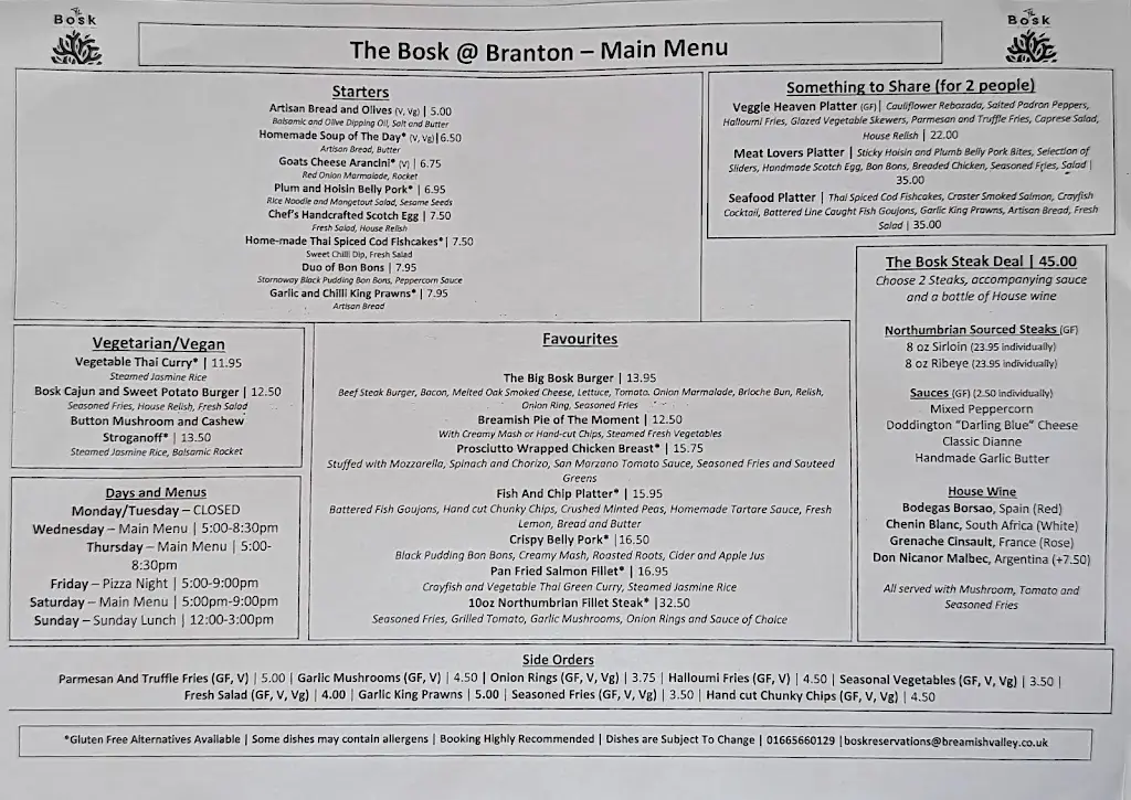 Menu_The Bosk_Wooler_imagen_1