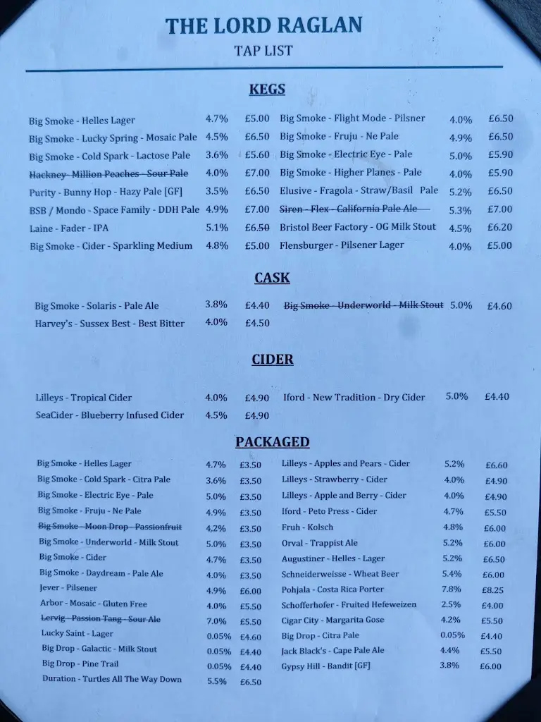 Menu_The Lord Raglan_Wokingham_image_3