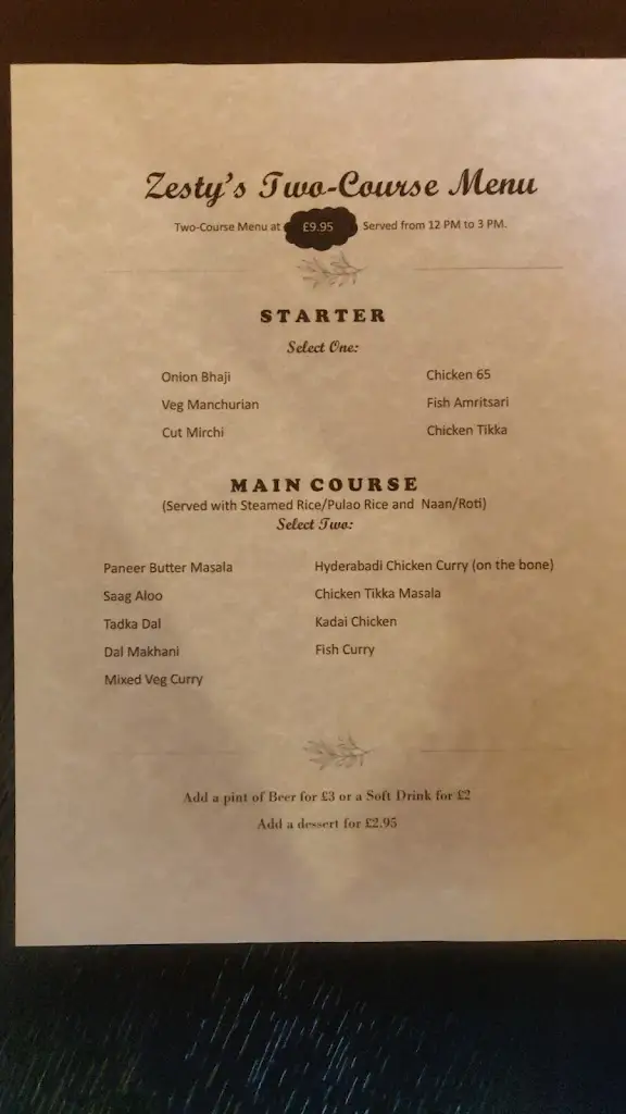 Menü_Zesty Flavours_Wokingham_Bild_2