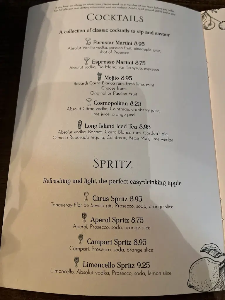 Menu_Oakingham Belle_Wokingham_image_1