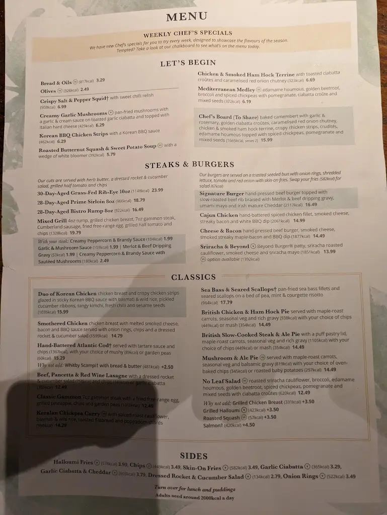 Menu_Ye Olde Leathern Bottel_Wokingham_image_1