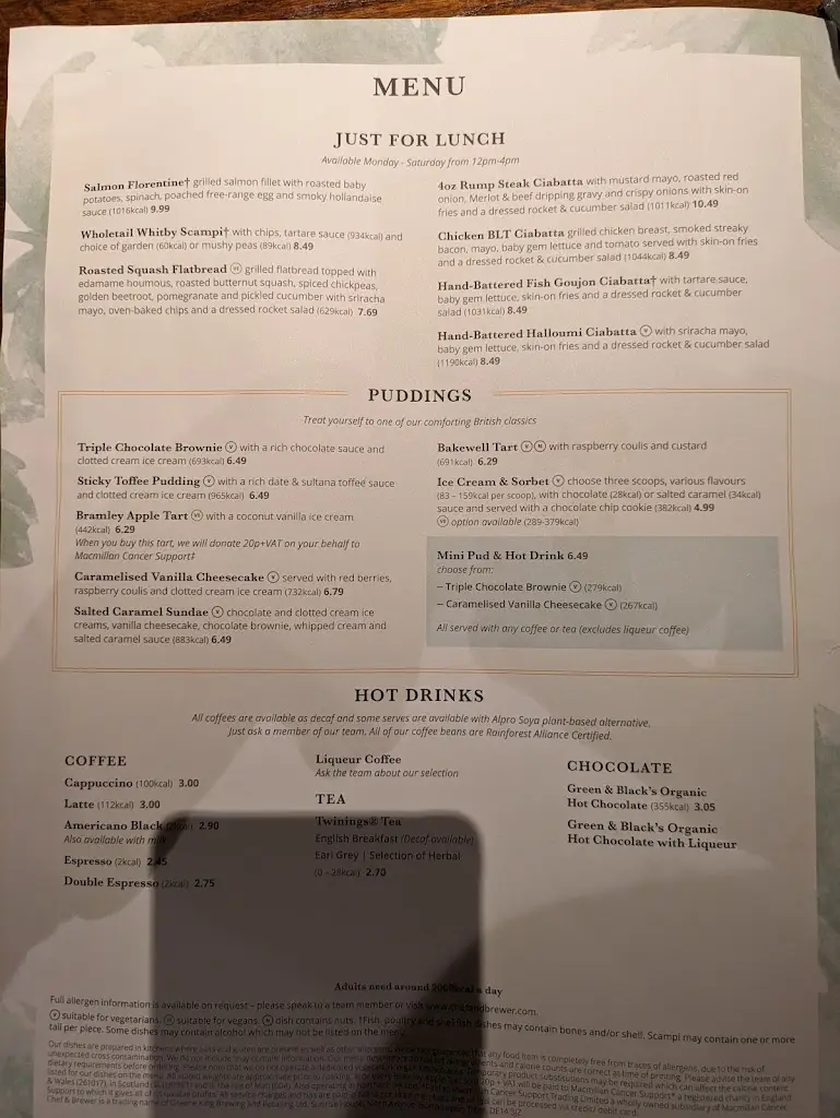 Menu_Ye Olde Leathern Bottel_Wokingham_image_2