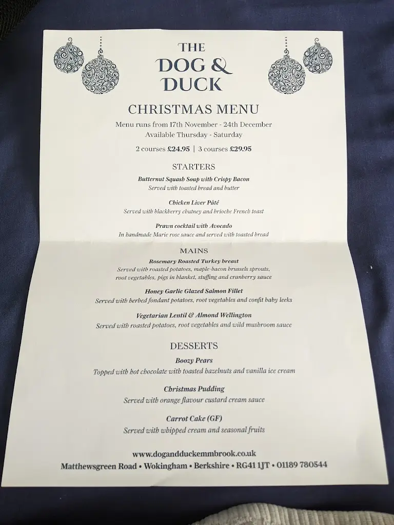Menu_The Dog & Duck_Wokingham_image_2