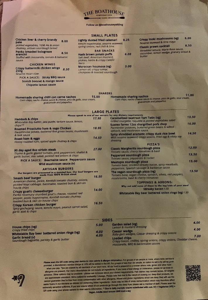 Menu_The Boathouse, Yalding_Yalding_image_1