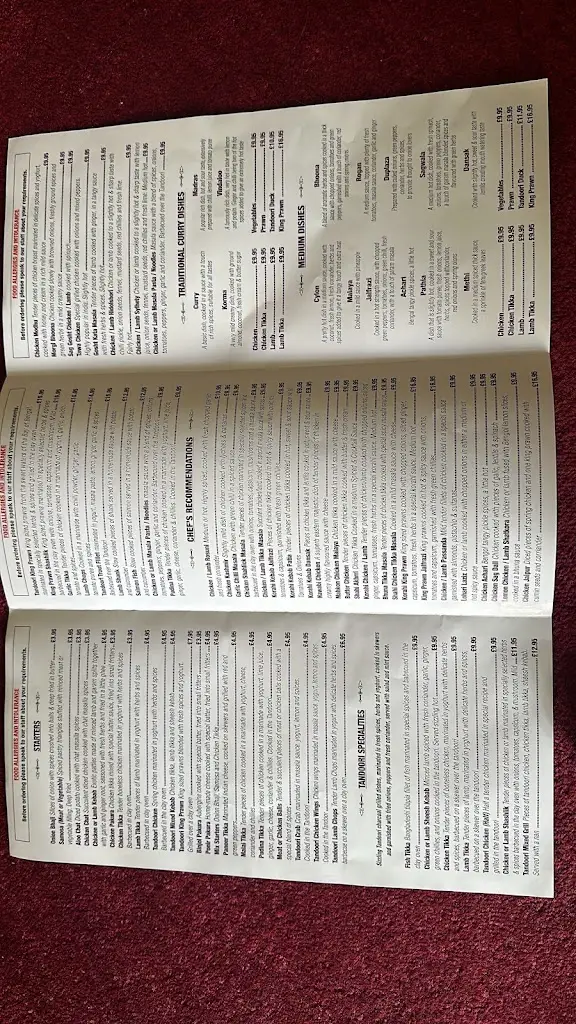 Menu_Imperial spice Yatton_Yatton_image_1