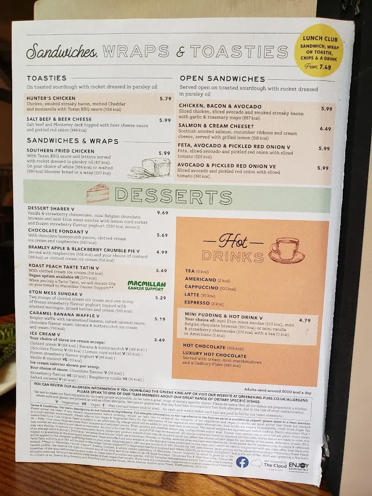 Menu_Coopers Mill_Yeovil_immagine_1