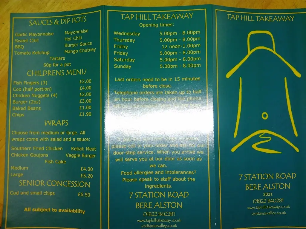 Menu_Tap Hill Takeaway_Bere Alston_image_3