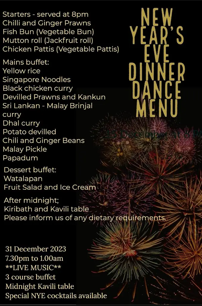 Menu_Colombo Kitchen - Hopper & Kottu Bar_Worcester Park_immagine_1
